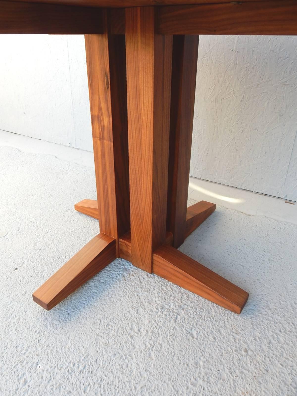 Modern Nakashima Style Sculptural Walnut Slab Table by Actor Nick Offerman, 2006