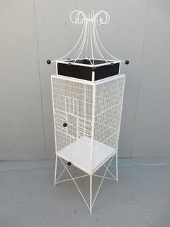 Mid-Century Frederick Weinberg designed Floor Birdcage  Lamp