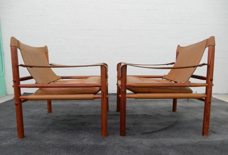 Mid Century Arne Norell Rosewood Sirocco Safari Lounge Chairs Set Mid Century Arne Norell Rosewood Sirocco Safari Lounge Chairs Set Of Four In Good