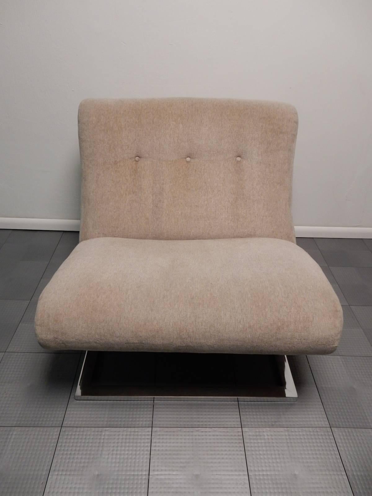 Mid-Century Milo Baughman Scoop Lounge Chairs In Good Condition In Las Vegas, NV