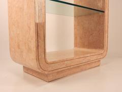 Bar "Etagere" in pietra tessellata e intarsi in ottone di Maitland Smith