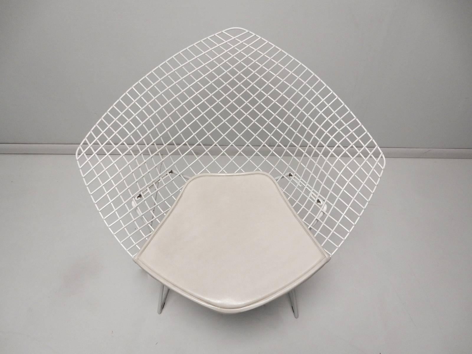 Mid-Century Modern Harry Bertoia for Knoll Diamond Lounge Chairs, Pair