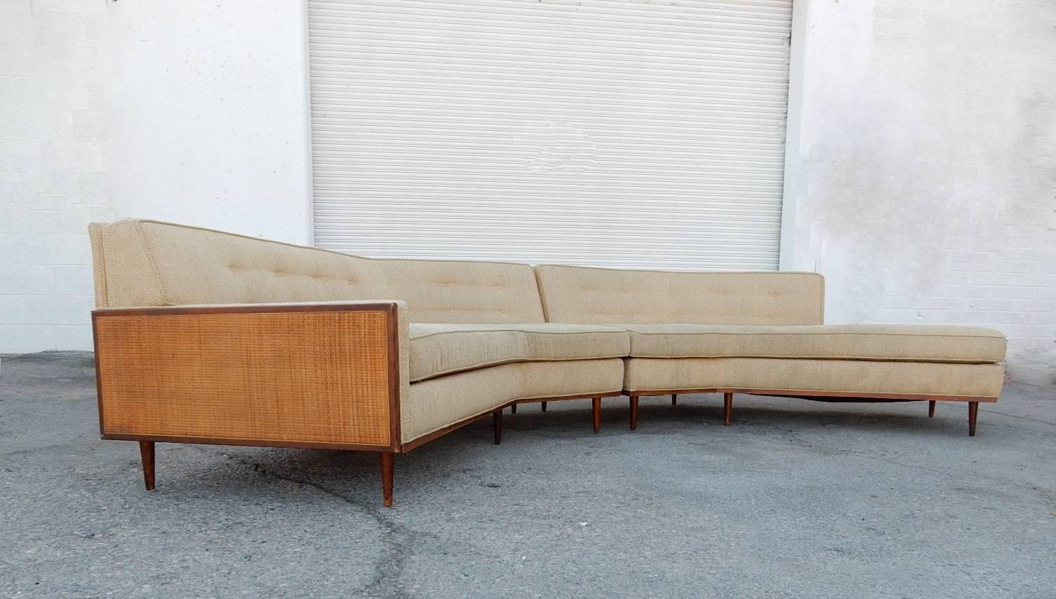Mid-20th Century Mid-Century Sectional Sofa in Style of Harvey Probber