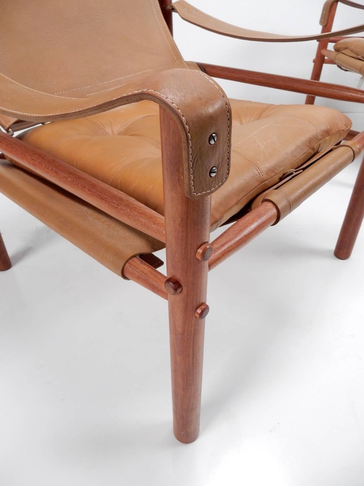 Mid-20th Century Mid-Century Arne Norell Rosewood Sirocco Safari Lounge Chairs
