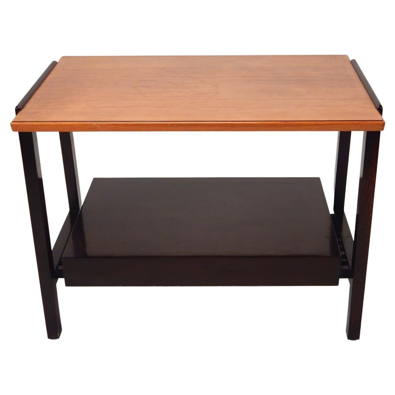 Mid-Century Modern 1940's Dunbar Furniture Two-Tone Side Table Designed by Edward Wormley For Sale