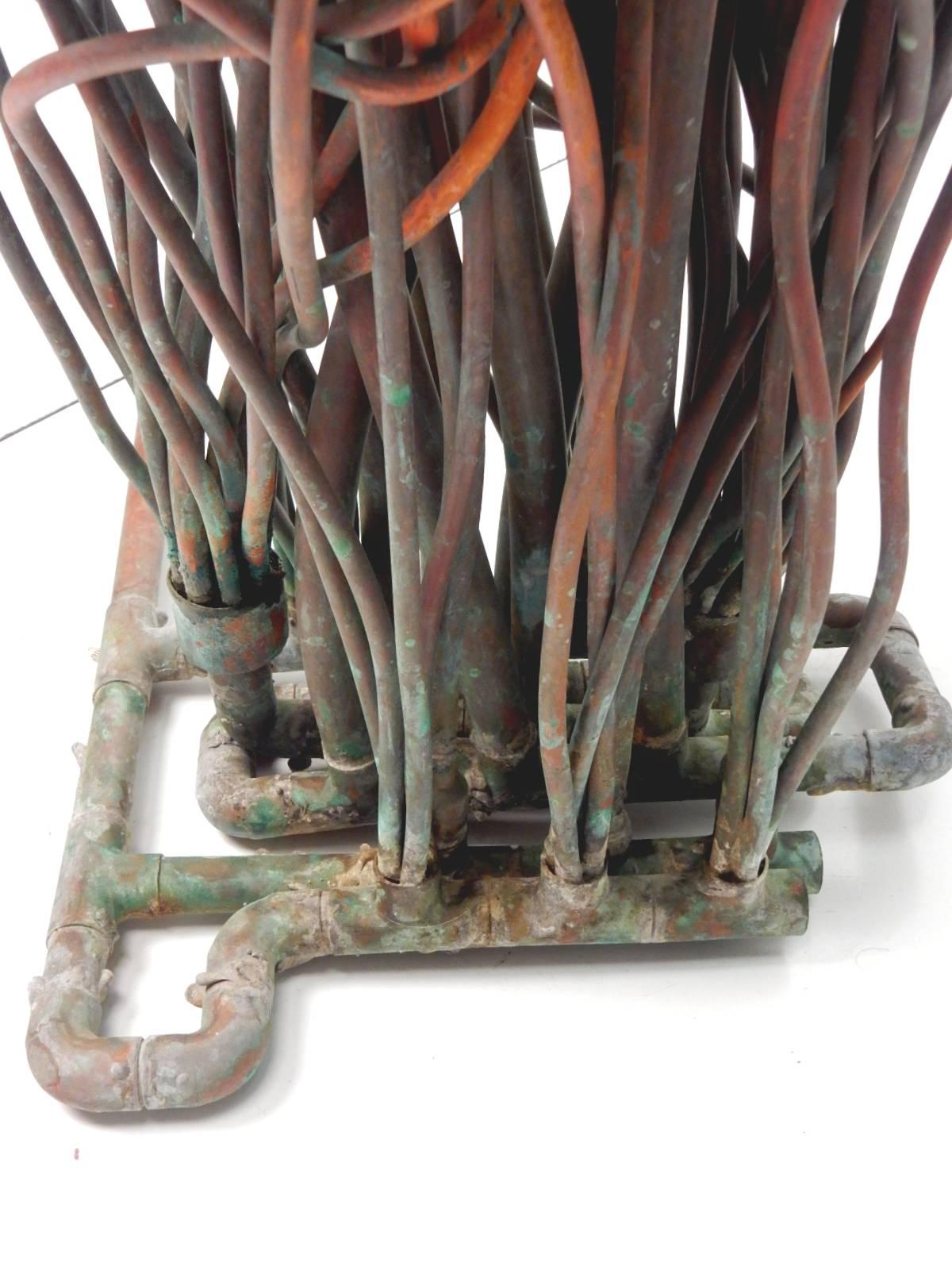 copper tube sculpture