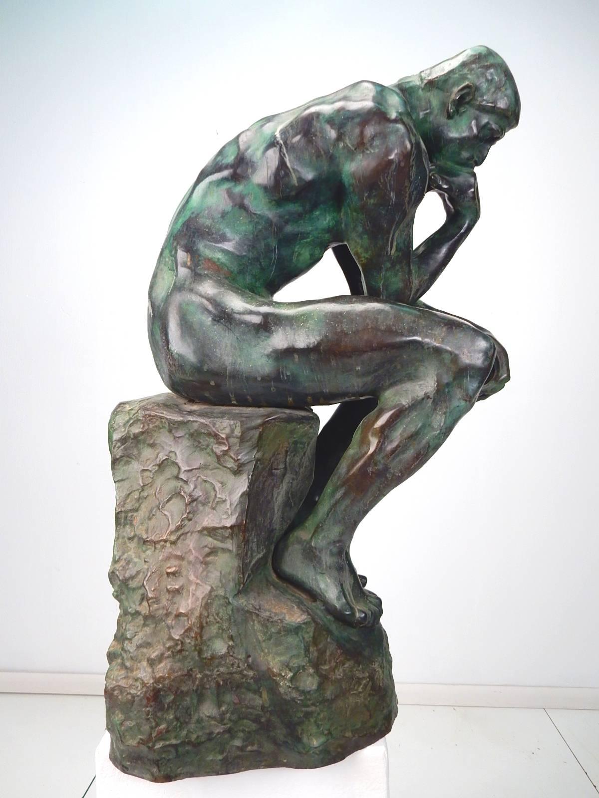 the thinker side view