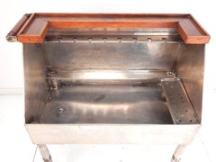 1920s Joseph Heinrichs Hammered Silver Champagne Service Wet Bar Cart