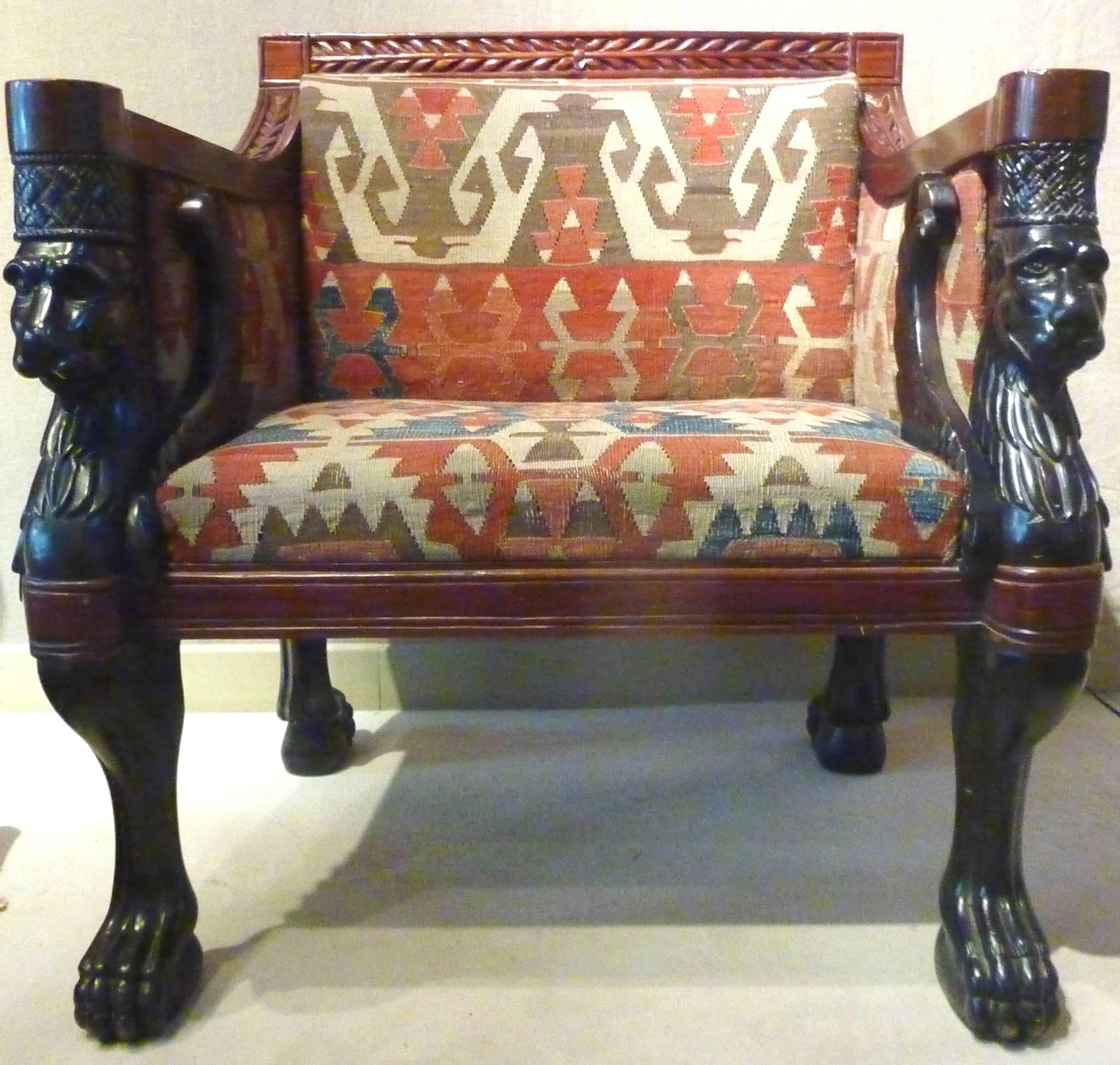 Pair of very comfortable armchairs. Wonderful copy of the style 