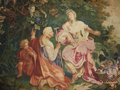 'The Fortune Teller' French Exceptionnal  Beauvais Tapestry, 18th Century