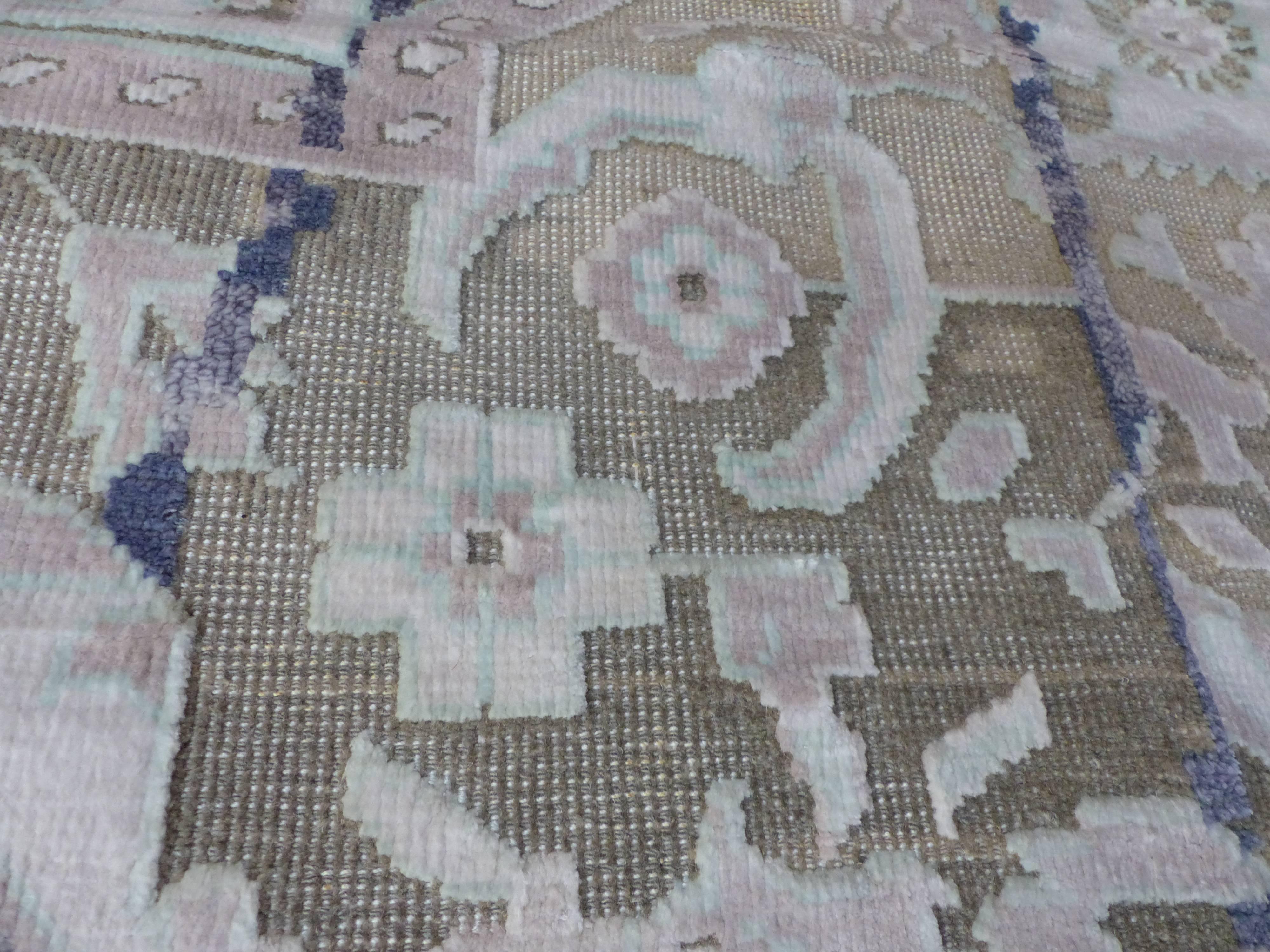 Amazing Soft Hand-Knotted Design Carpet For Sale 2