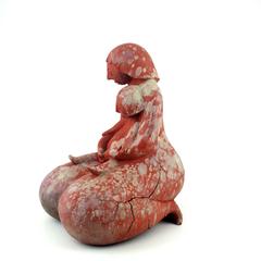 Mother And Child Terra Cotta Sculpture