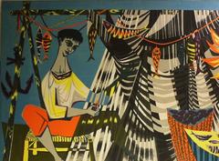 Robert Debieve Printed Canvas "Fisherman"