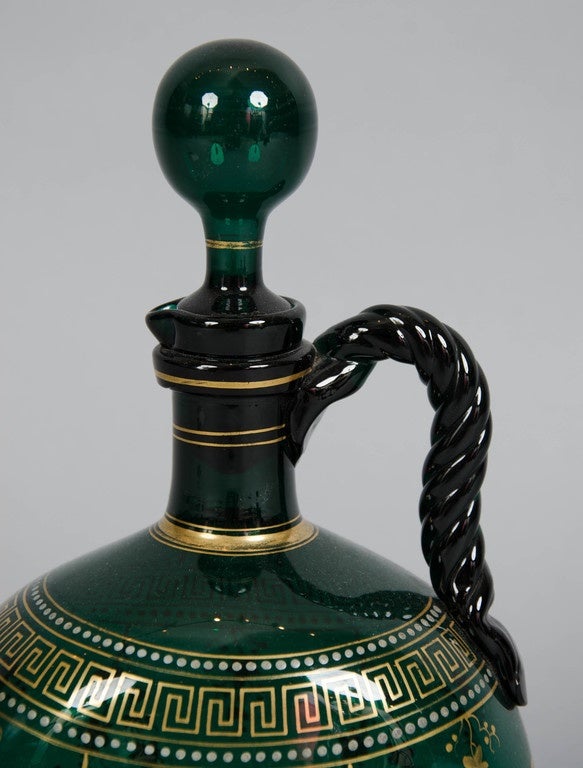 Great Britain (UK) Gilded, Glass Decanter For Sale
