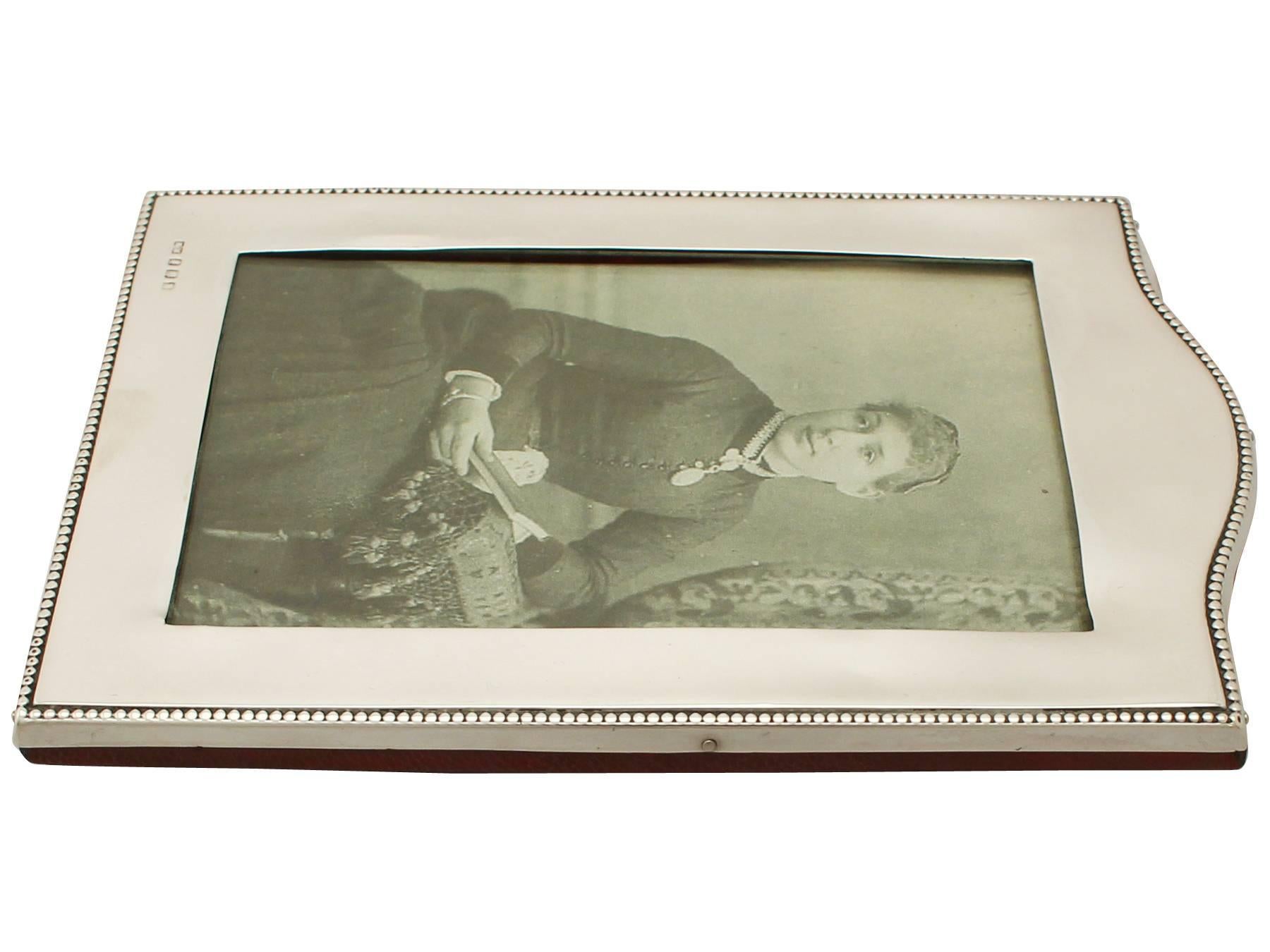 Early 20th Century 1920s Sterling Silver Photograph Frame
