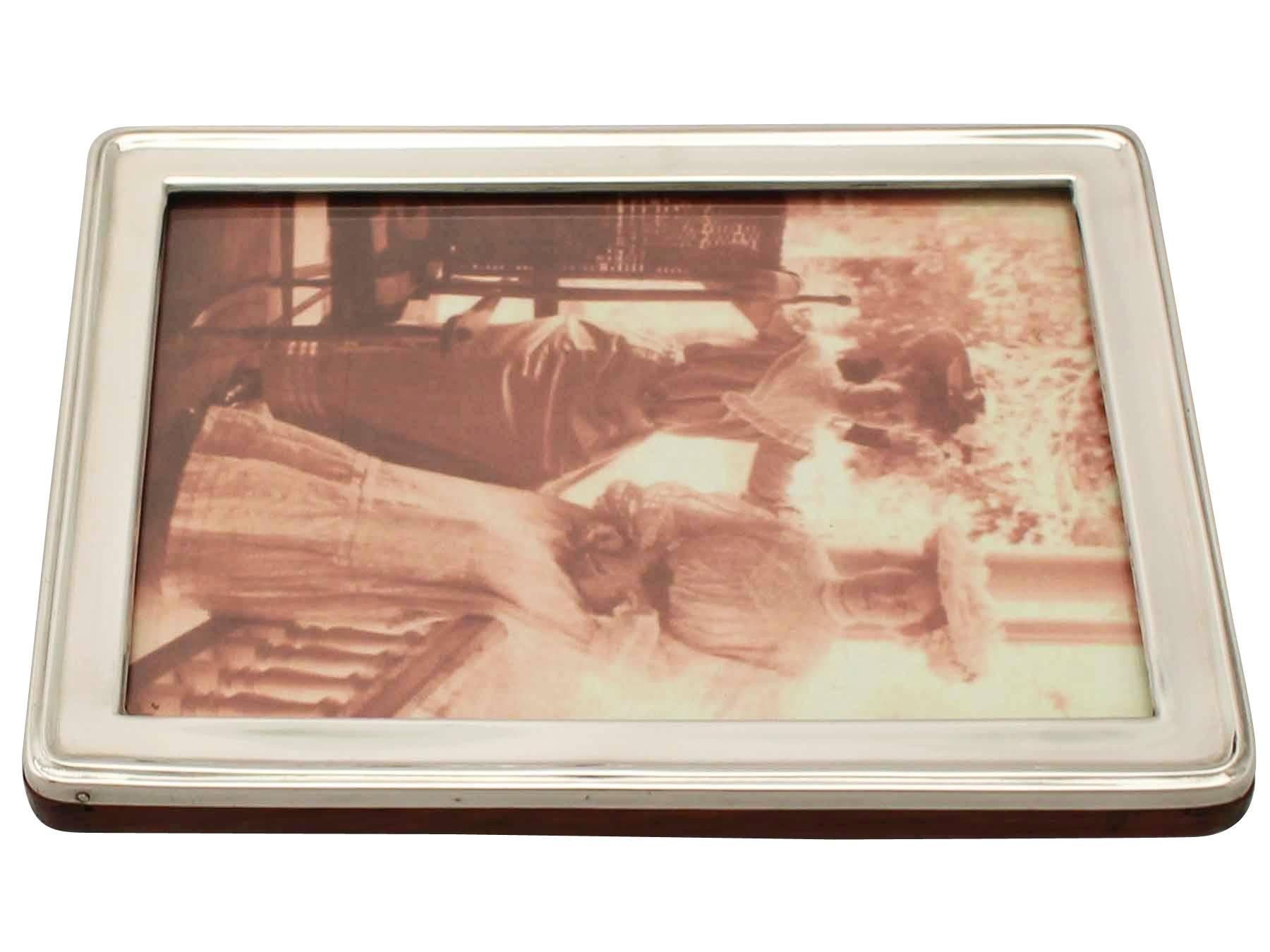 Antique George V Sterling Silver Photograph Frame 2