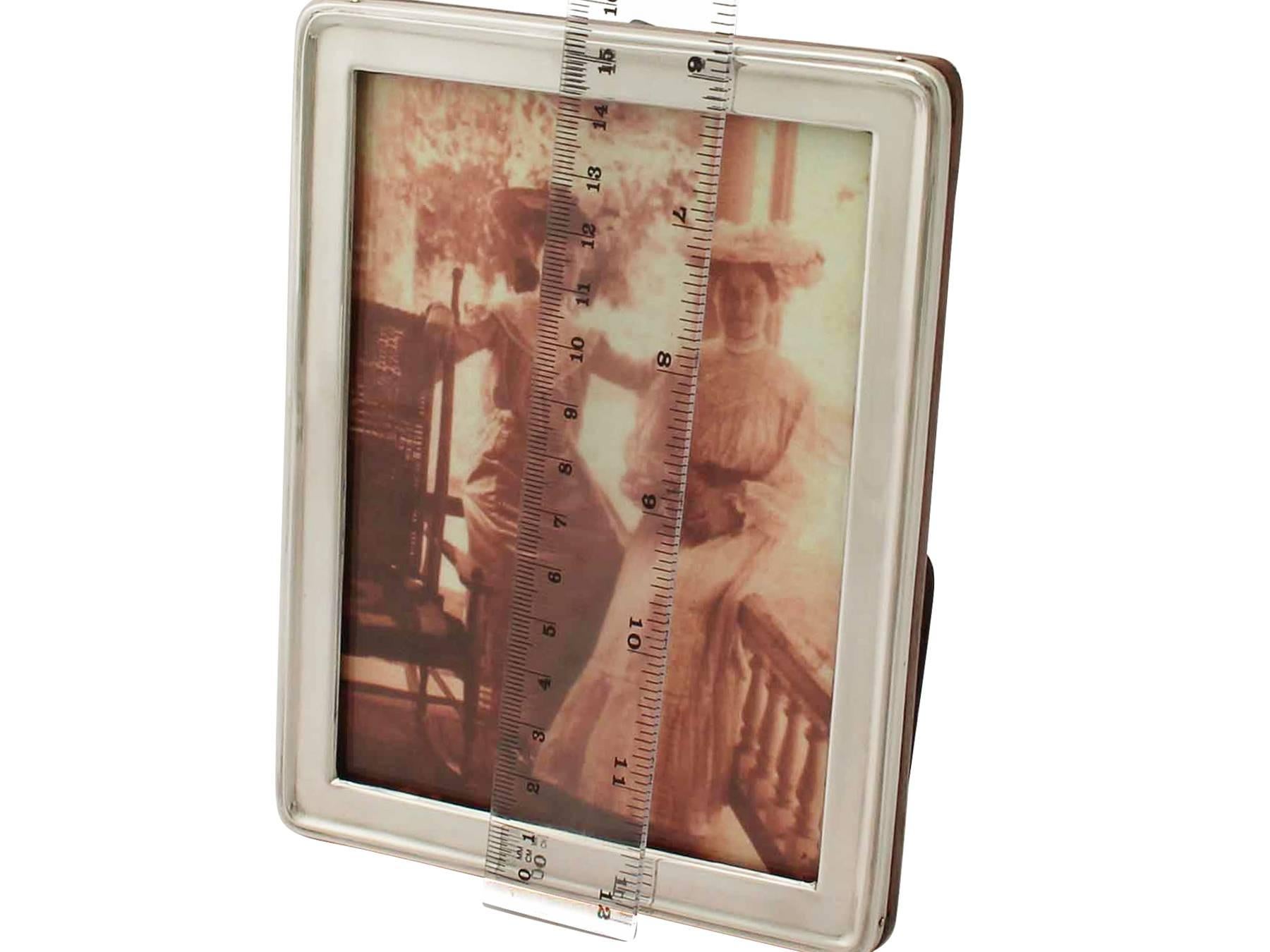 Antique George V Sterling Silver Photograph Frame 3