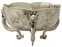 Antique Chinese Export Silver Bowl