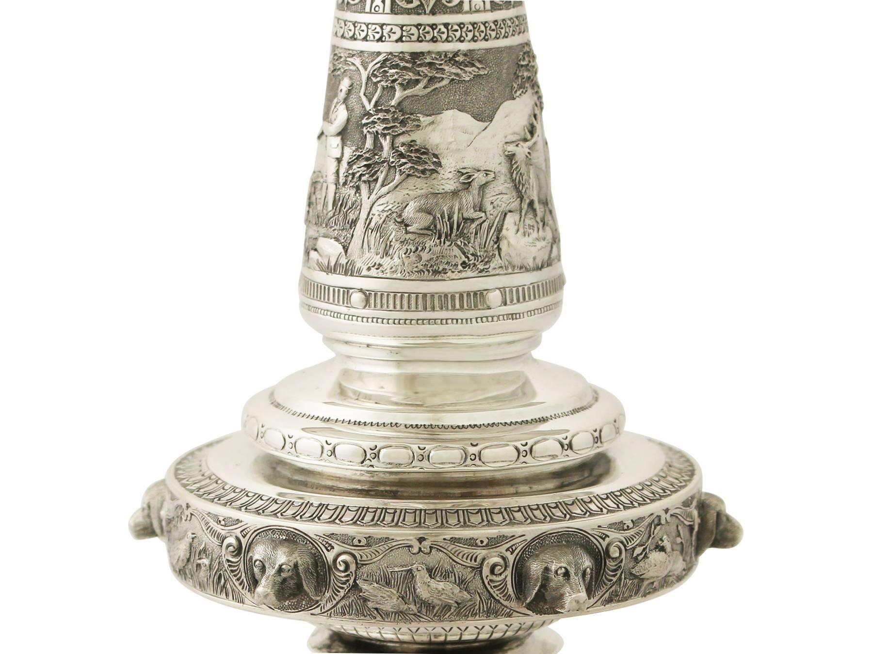 Antique Victorian Scottish Sterling Silver Tazza In Excellent Condition In Jesmond, Newcastle Upon Tyne