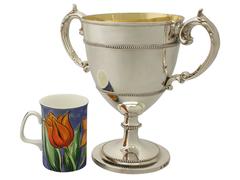 Antique Victorian Sterling Silver Presentation Cup by John Hunt & Robert Roskell