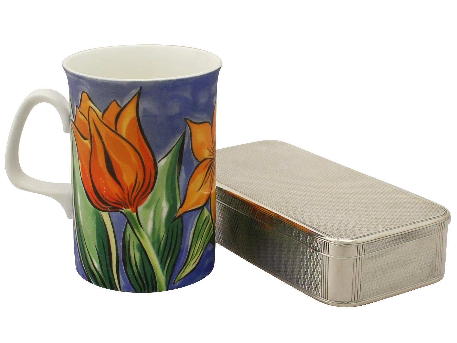 Antique Victorian Sterling Silver Sandwich Box In Excellent Condition In Jesmond, Newcastle Upon Tyne