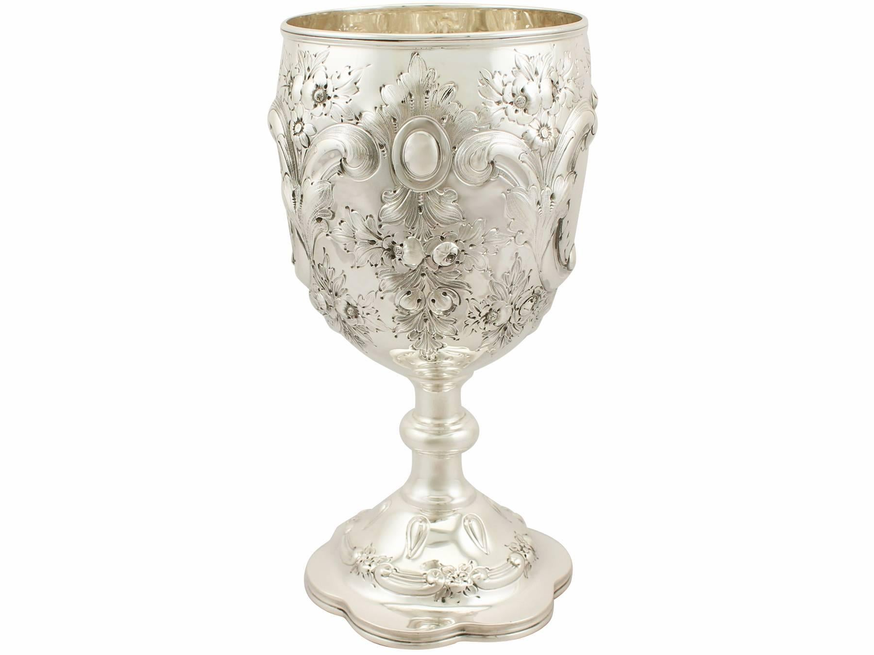 English Antique Edwardian Sterling Silver Presentation Cup