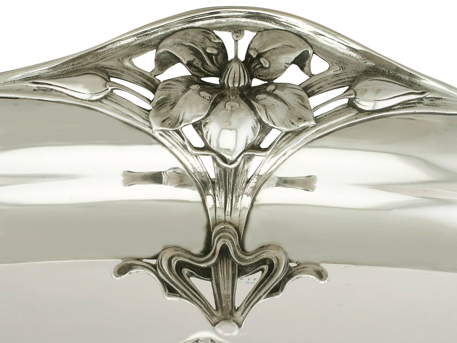 Early 20th Century Antique German Silver Fruit Dish