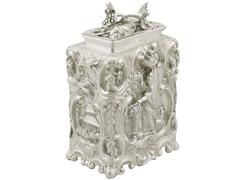 Antique George III Sterling Silver Tea Caddy