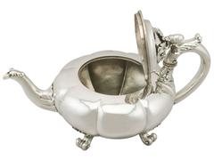 Antique William IV Sterling Silver Teapot by Paul Storr