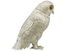 Sterling Silver 'Owl' Ornament by Israel Freeman & Son