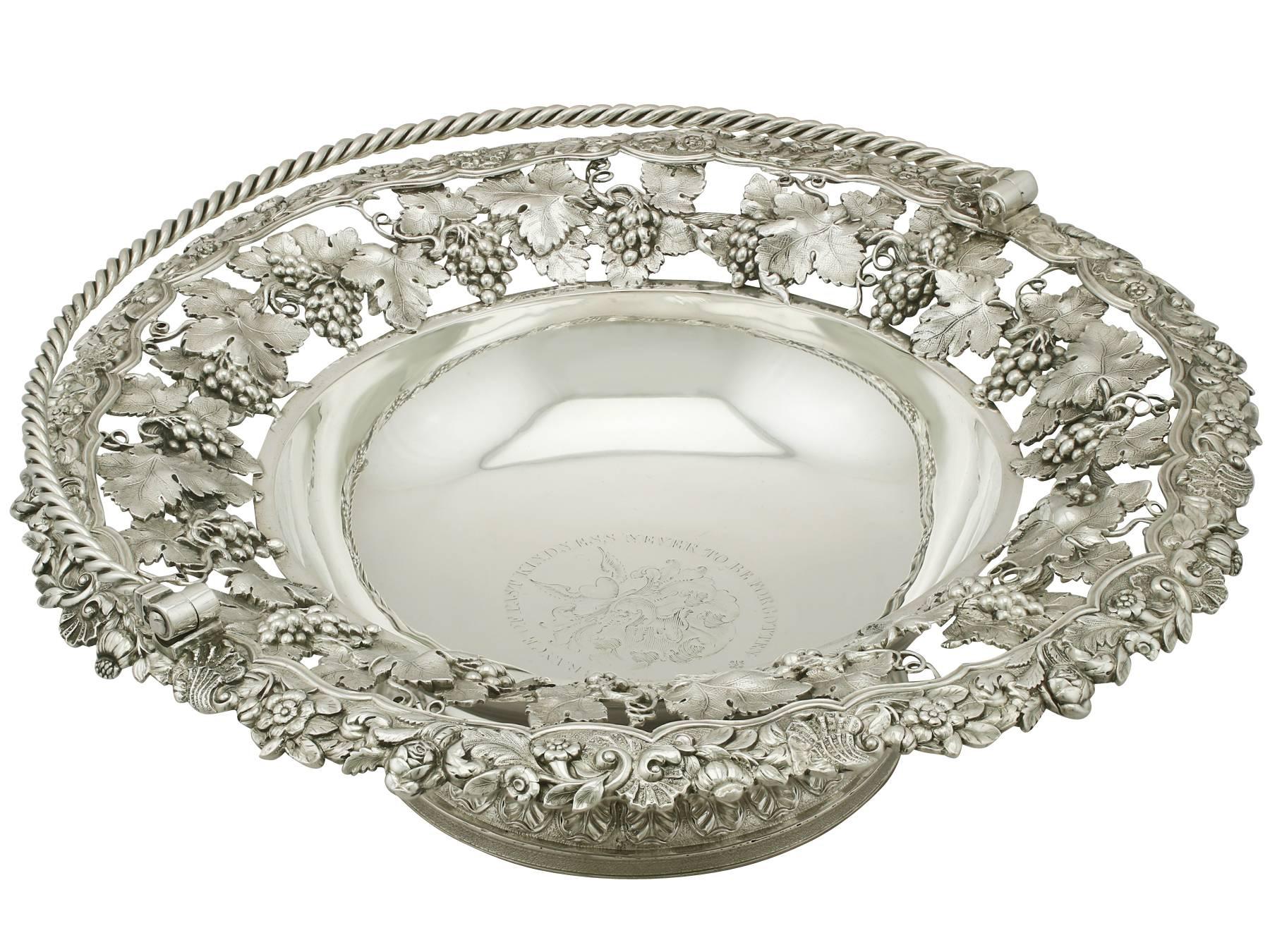 Antique IV Sterling Silver Fruit Basket at 1stDibs antique silver fruit baskets, silver