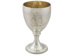 Antique George III Sterling Silver Wine Goblet