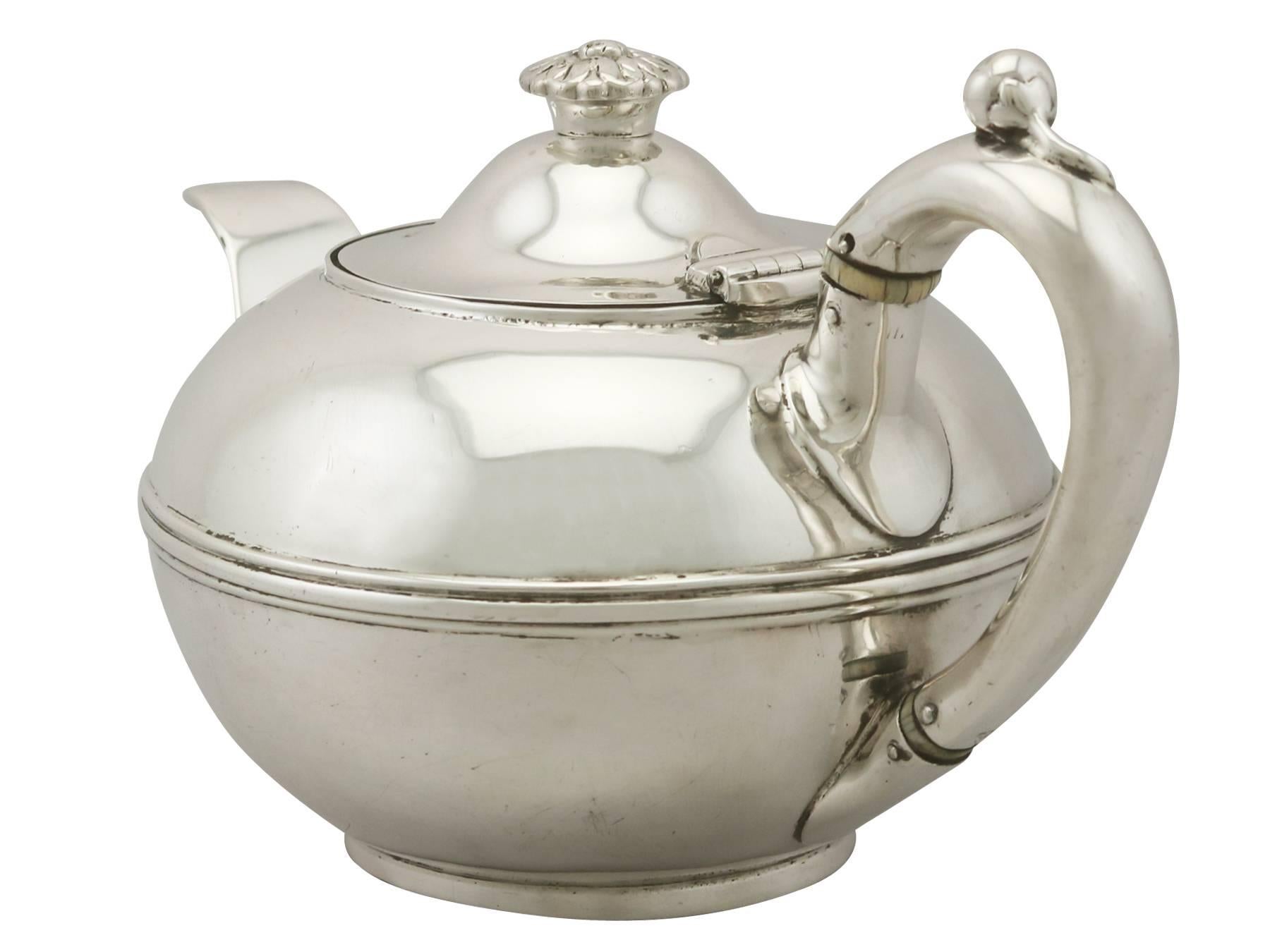 Early 19th Century Antique George IV Sterling Silver Teapot by Paul Storr
