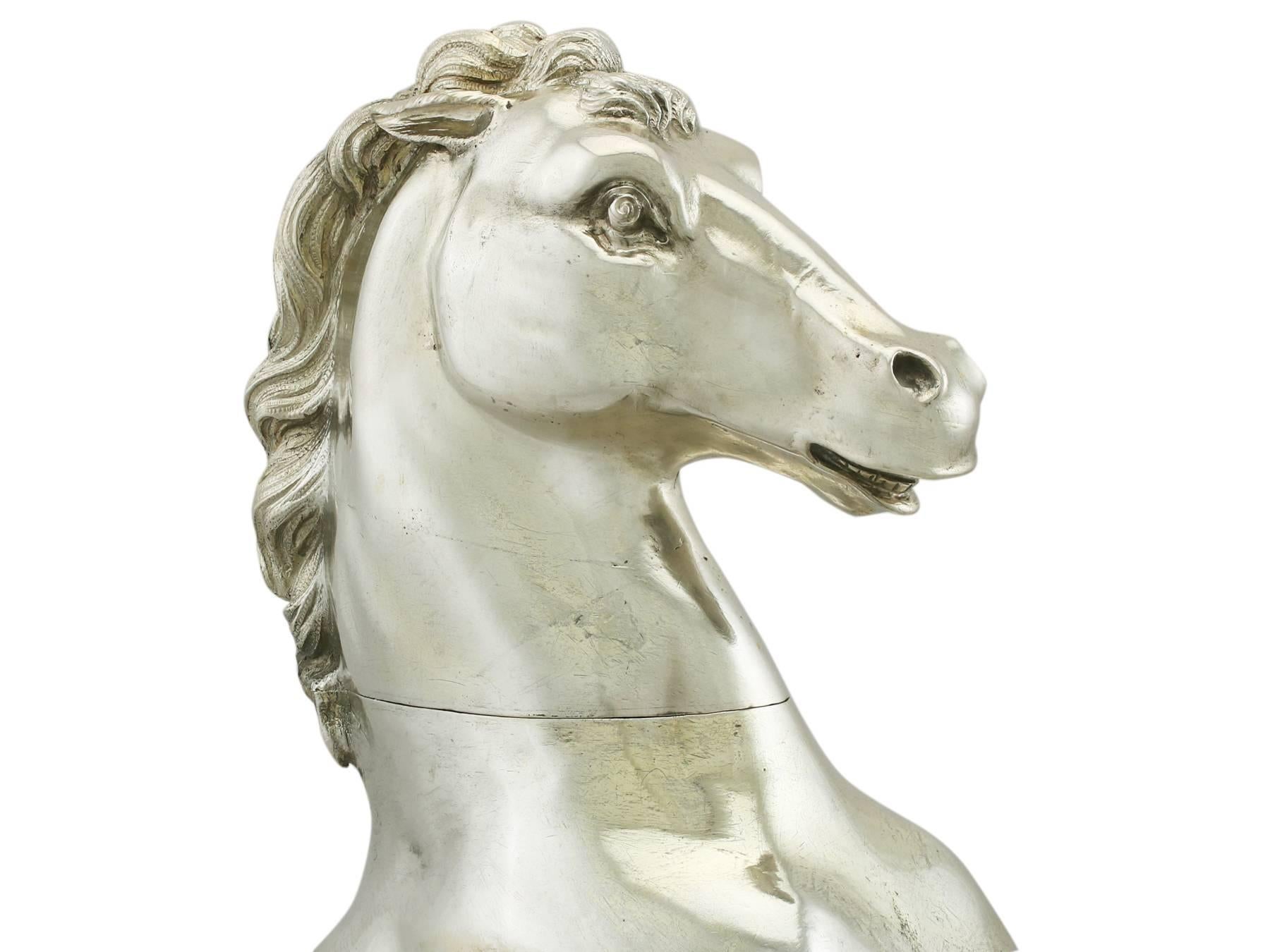 silver horse ornament