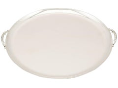 1960s German Sterling Silver Drinks Tray