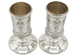 George v Sterling Silver Vases by Guild of Handicraft, Arts and Crafts