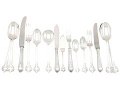 1970s Sterling Silver Canteen of Cutlery for Eight Persons