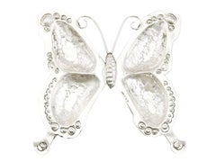 1910s Arts & Crafts Style Sterling Silver Presentation Hors D'Oeuvres Dish