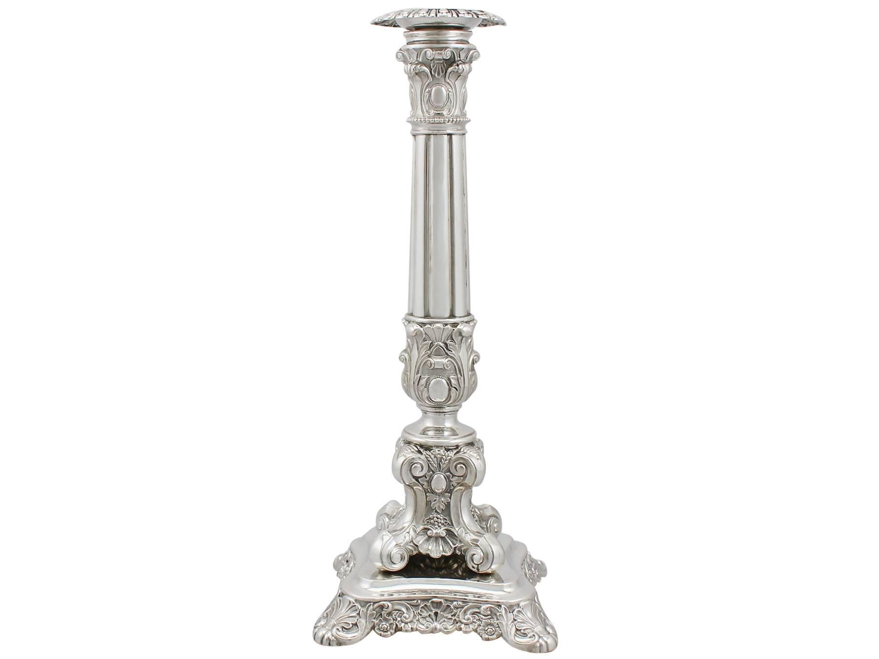 german silver candle stand
