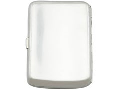 1880s Victorian Sterling Silver and Enamel Cigarette Case