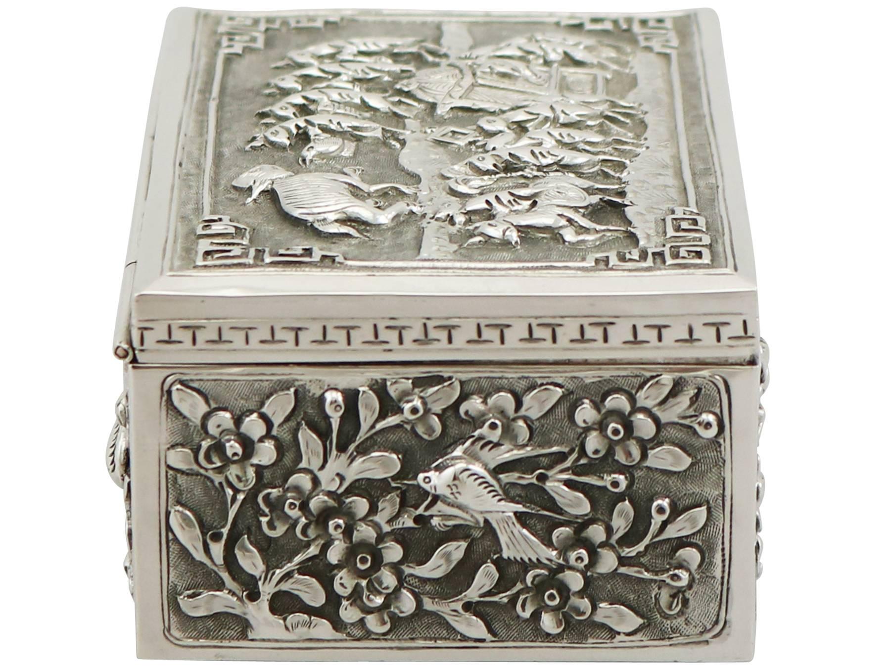 chinese silver box
