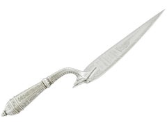 19th Century Victorian Sterling Silver Presentation Trowel, Circa 1850