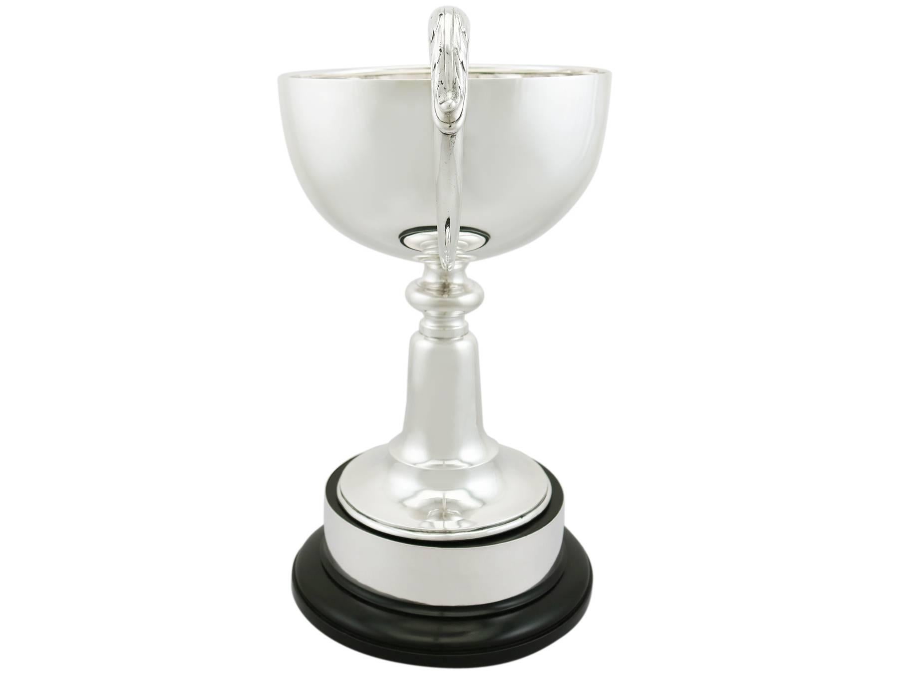 British 1935 Antique Sterling Silver Presentation Cup