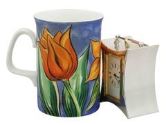 Antique Victorian 1890s Sterling Silver Boudoir Clock