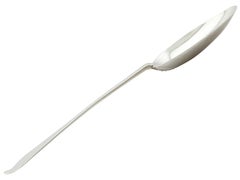 Cucchiaio d'argento a forma di naso di cane del 1700 Britannia Standard