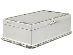 1919 Antique Regency Style Sterling Silver Jewelry Box