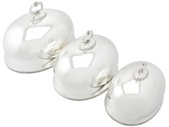 Edwardian Sterling Silver Dish Covers, 1908