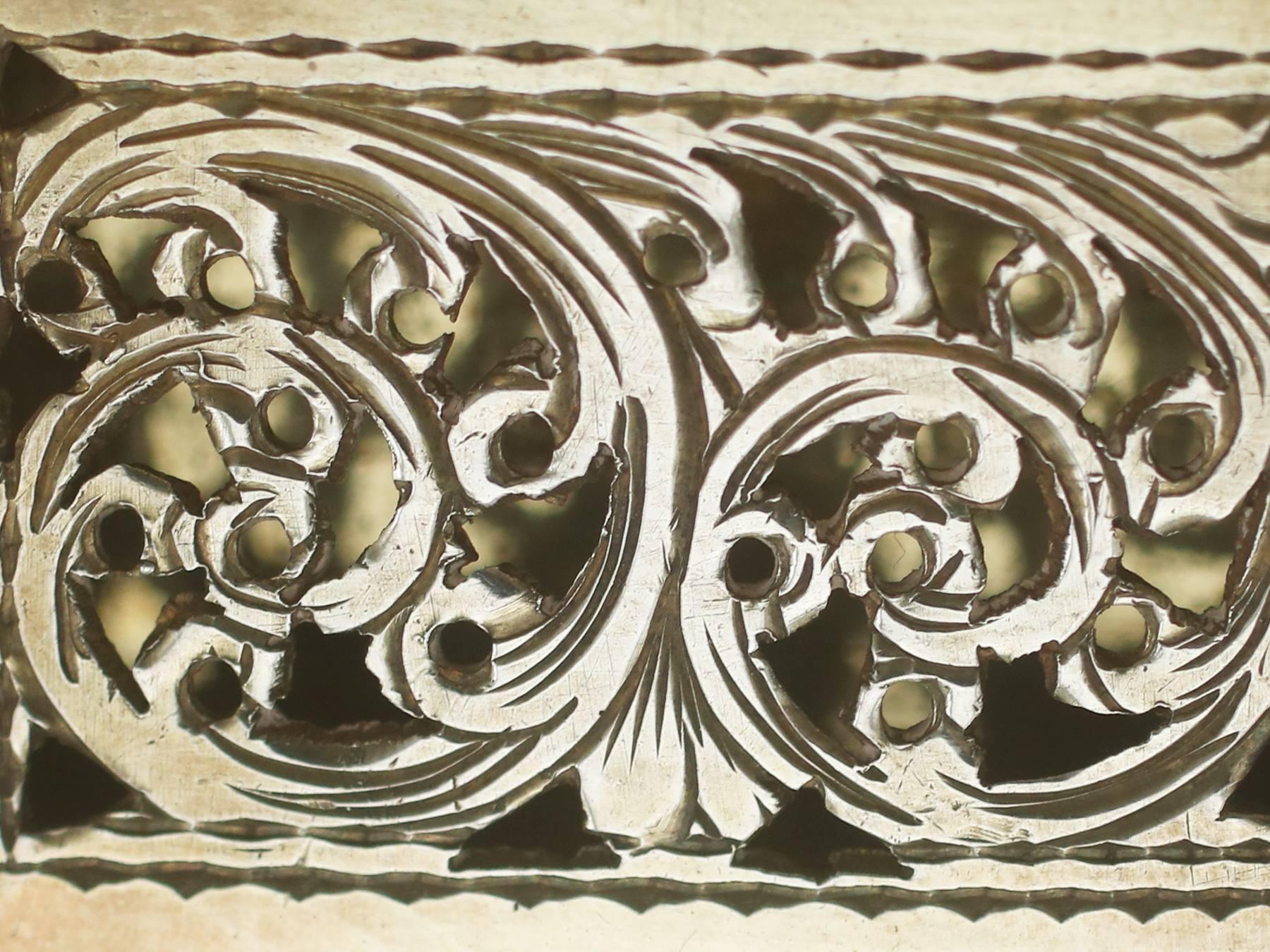 Antique Sterling Silver Vinaigrette, 1853 1