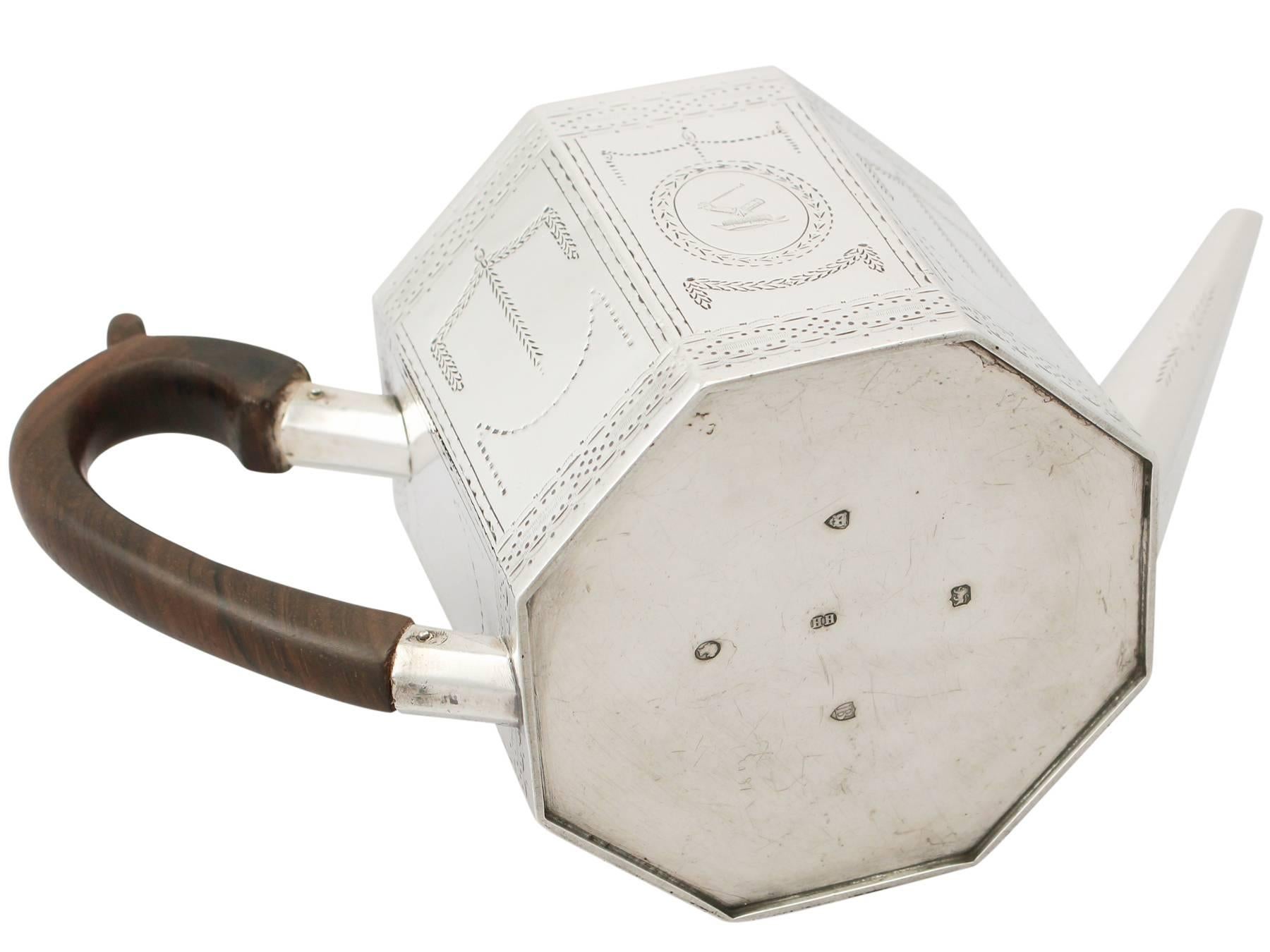 Victorian English Sterling Silver Teapot 4
