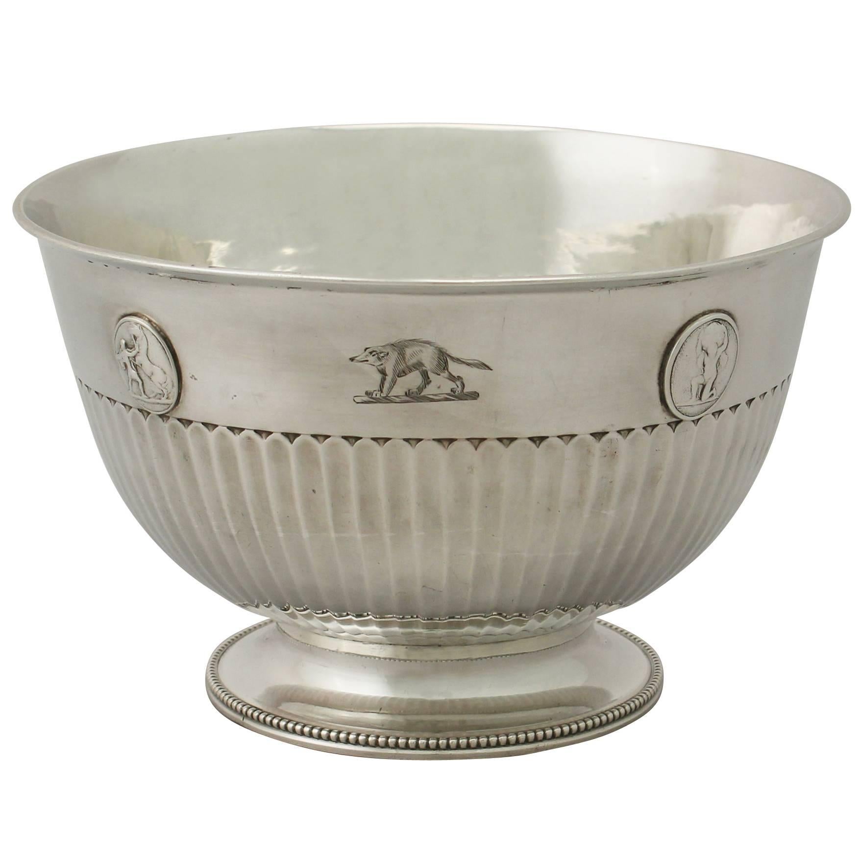 Georgian English Sterling Silver Bowl by Benjamin Smith III